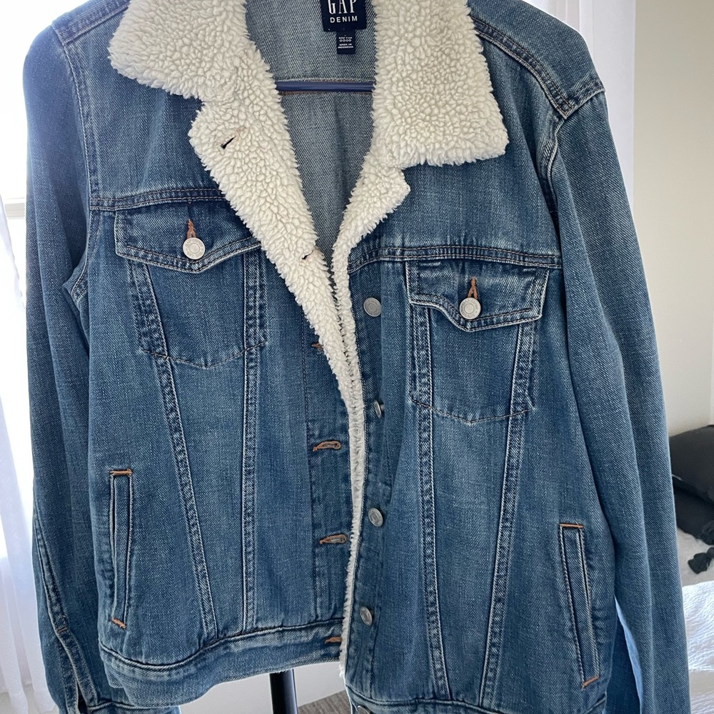 Gap Sherpa collared jean jacket